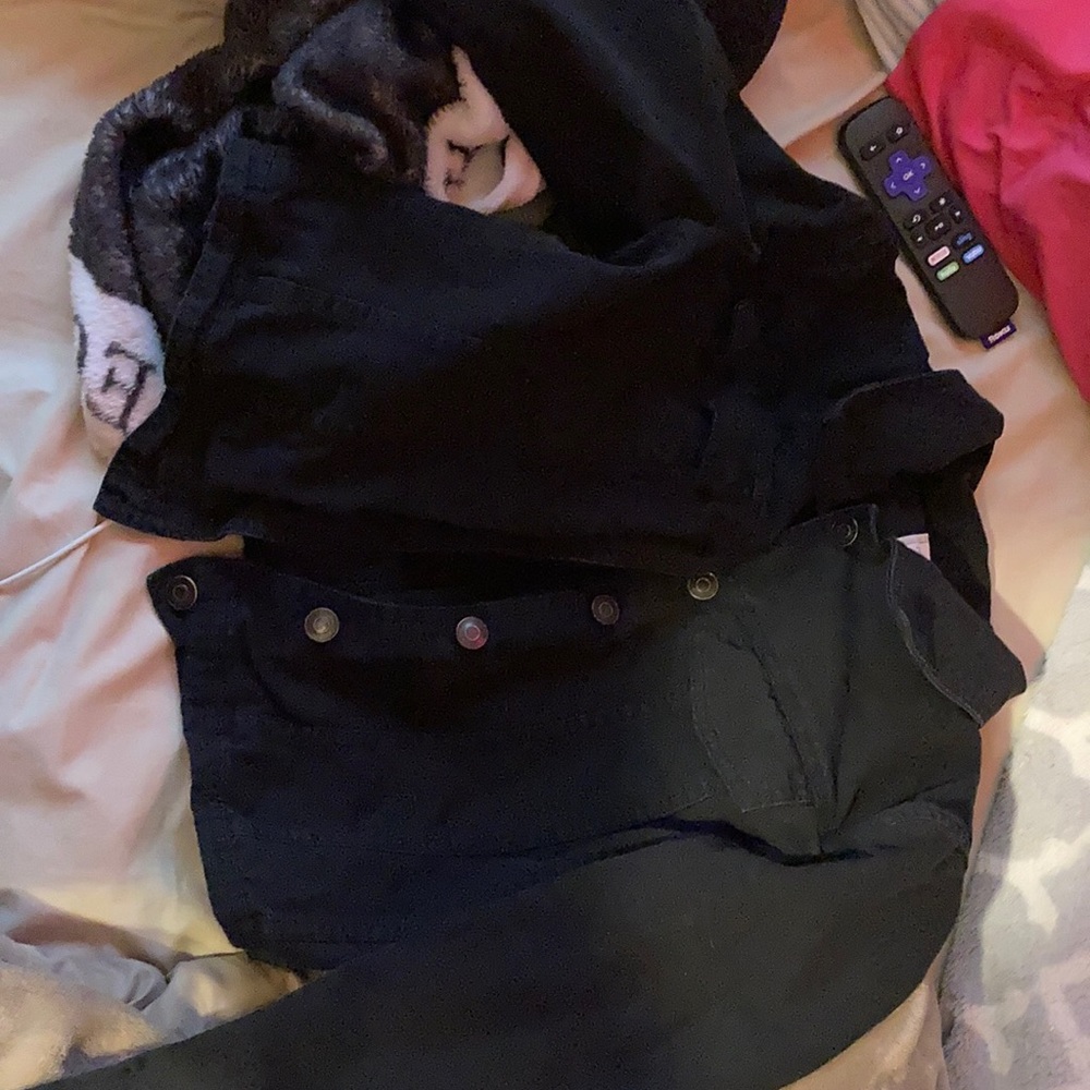 cropped black denim jacket